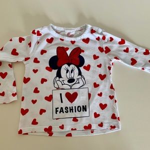 H&M Minnie long sleeve t-shirt